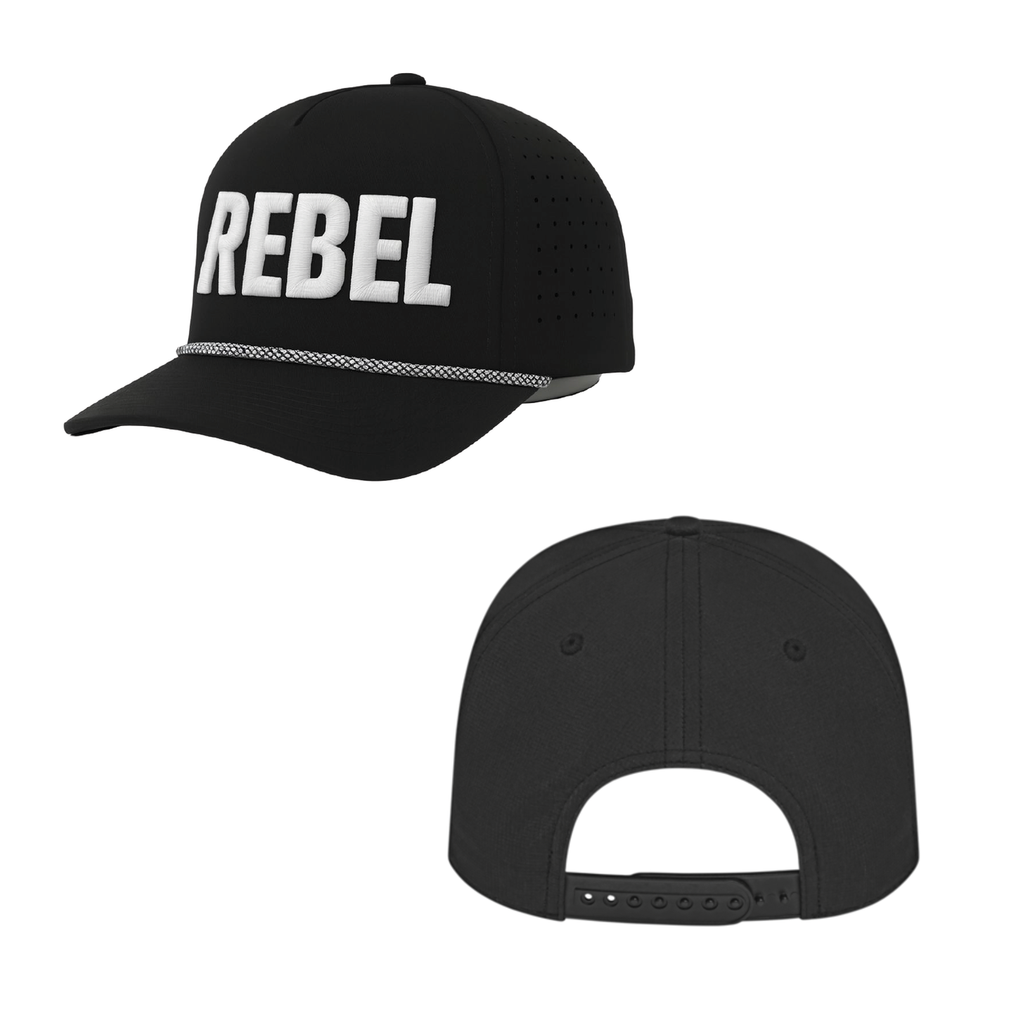 Rebel Crafted Rope Hat Black