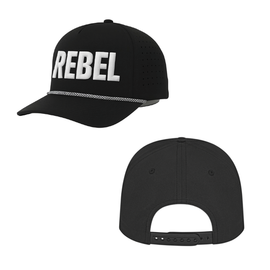 Rebel Crafted Rope Hat Black